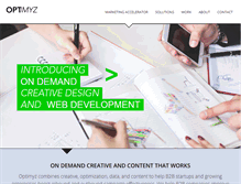 Tablet Screenshot of optimyzinteractive.com